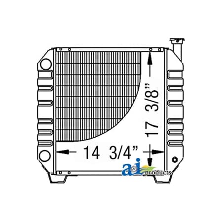 A & I Products Radiator 25" x23" x7" A-86402724